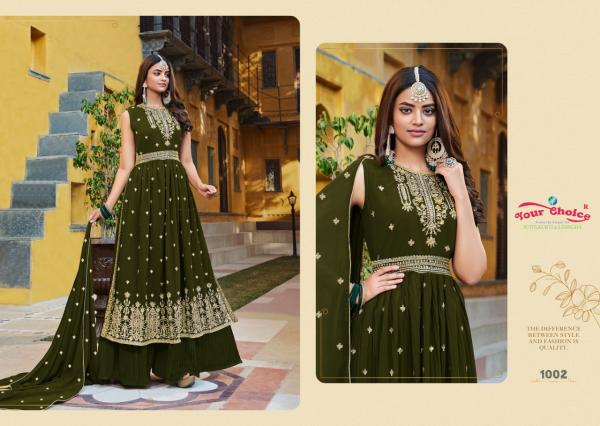 Your Choice Ruby Wedding Wear georgette Designer Embroidery Suit Collection